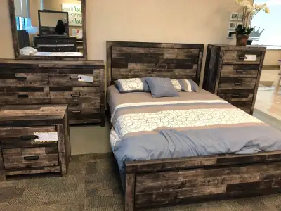 Must Go Asap !!! Wooden Complete Bedroom Set For Sale., View more