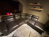 IKEA lidhult leather sofa