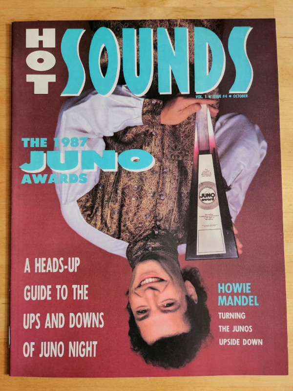 Hot Sounds Magazine Vol. 1 No. 4, 1987 in Magazines in Markham / York Region
