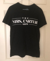 Beyonce Mrs. Carter World Tour Black T Shirt