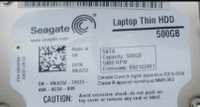 Seagate laptop thin hard drive 500G