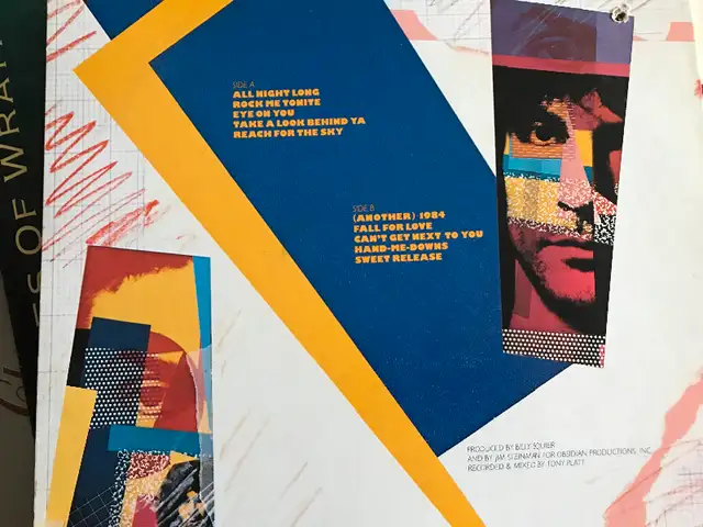 Billy Squier Signs of Life LP with insert near mint original62863285898755121
