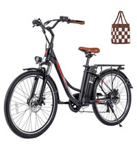 Electric Bike 26", Ebikes for Adults 350W (Peak 500W) Brushless