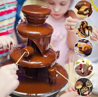 Electric Chocolate Fountain Machine 3 Layer Cheese Fountain Mach, View more