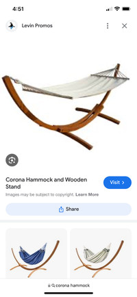 Unused hammock