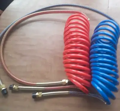 - New Grote coiled air brake hoses - 15 ft - 12" and 40" leads - $75
