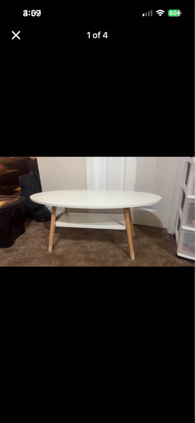 White coffee table, View more