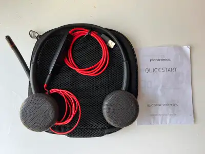 Brand-new Plantronics Poly Blackwire 3200 USB Headset, View more