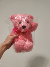 Pink Rose Bear Plush