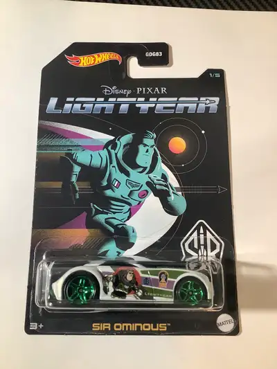 Hot Wheels Disney Buzz Lightyear Sir Ominous diecast movie car, View more