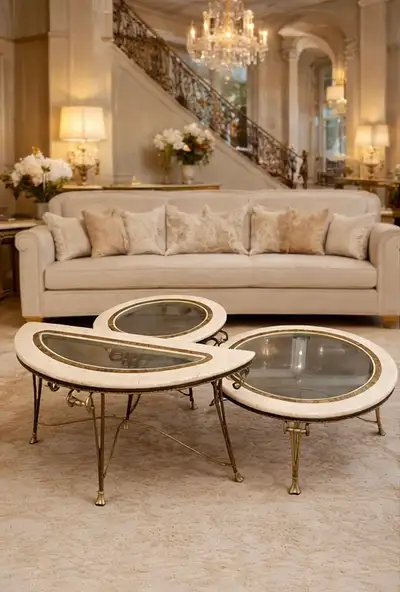 Free Delivery! Rare! Vintage 1970s Hollywood Regency Art Deco St, View more