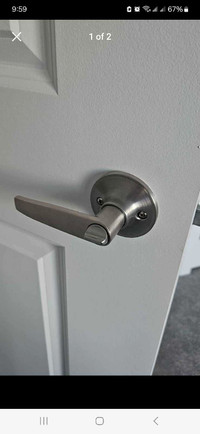 2 Door lever with lock 