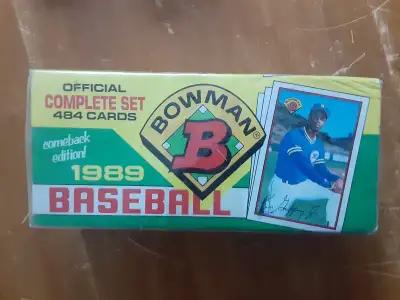 SERIE DE CARTES DE BASEBALL VINTAGE BOWMAN 1989, View more
