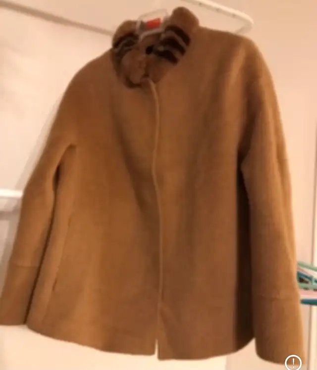Beautiful light brown Women's woollen outwear