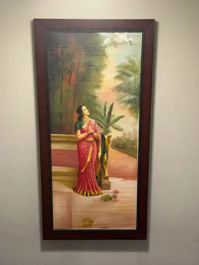 Traditional Indian Artwork (Woman in Garden) - $60 or best offer, View more