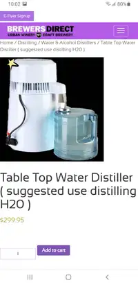 Make your own distilled water or other beverages at home CHEAP