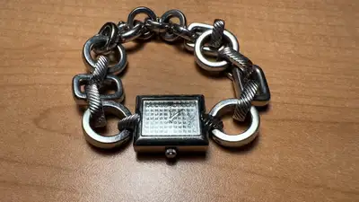 [$50] - EMPORIO ARMANI QUARTZ WOMEN WATCH AR-5735 for sale. This rare elegant ladies watch is water...
