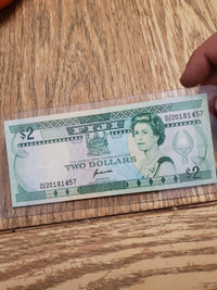 Fiji 2 dollars 1988 banknote monnaie