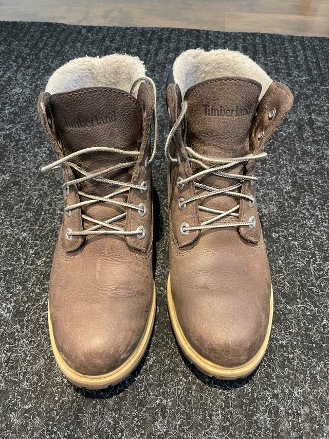 Timberland grey leather boots1 in Women's - Shoes in Mississauga / Peel Region - Image 2