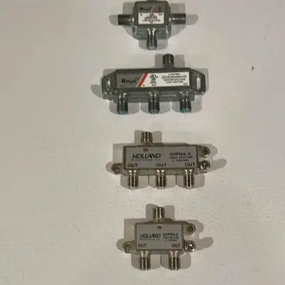 Coaxial Cable splitters 2 way or 3 way splitters, View more