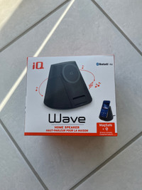 (BNIB) iQ Wave IQWHS1 Home Bluetooth Speaker + Wireless Charger