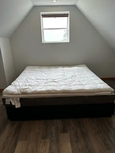 IKEA king bed frame and king bed , View more