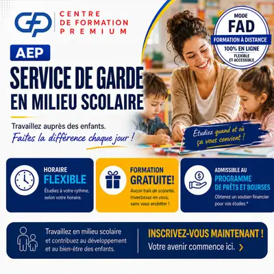 AEP - Service de garde en milieu scolaire, View more