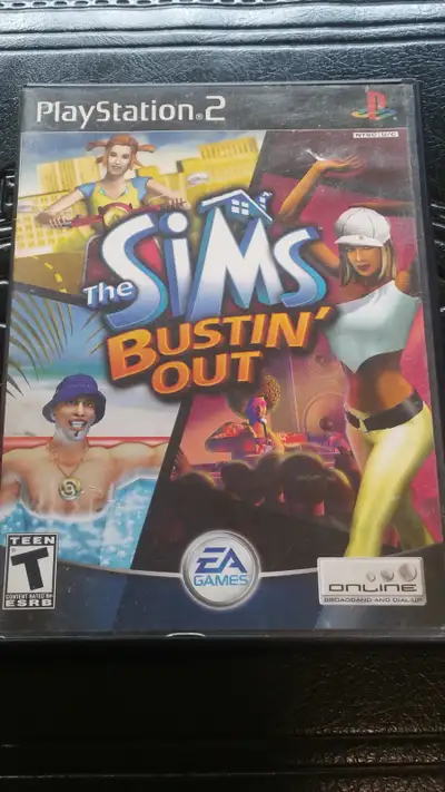 Ps2 THE SIMS BUSTIN' OUT cib Black Label PlayStation 2, View more