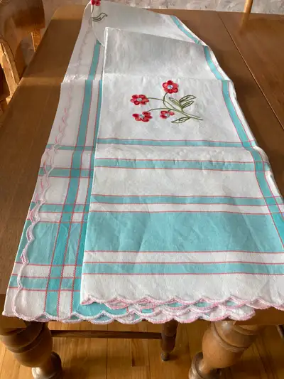 Tablecloth & napkins— all brand new, View more