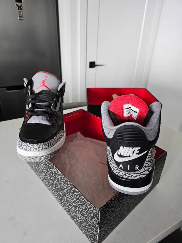 Jordan 3 retro black cement  - 2018 in Men's Shoes in City of Toronto - Image 3