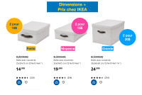 14 Boîtes de rangement  décoratives - BLÄDDRARE - IKEA