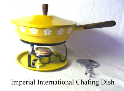 Vintage aluminum 2-QT CHAFING dish, complete set, round, box, View more