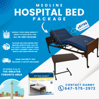 Medline Hospital Bed Package, Delivery Included