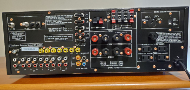 Vintage CARVER 5 channel Dolby pro-Logic Receiver  HR-875 in Stereo Systems & Home Theatre in Burnaby/New Westminster - Image 3