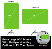NEW Valera Explorer 90 Inch Portable Green Screen Backdrop + Bac