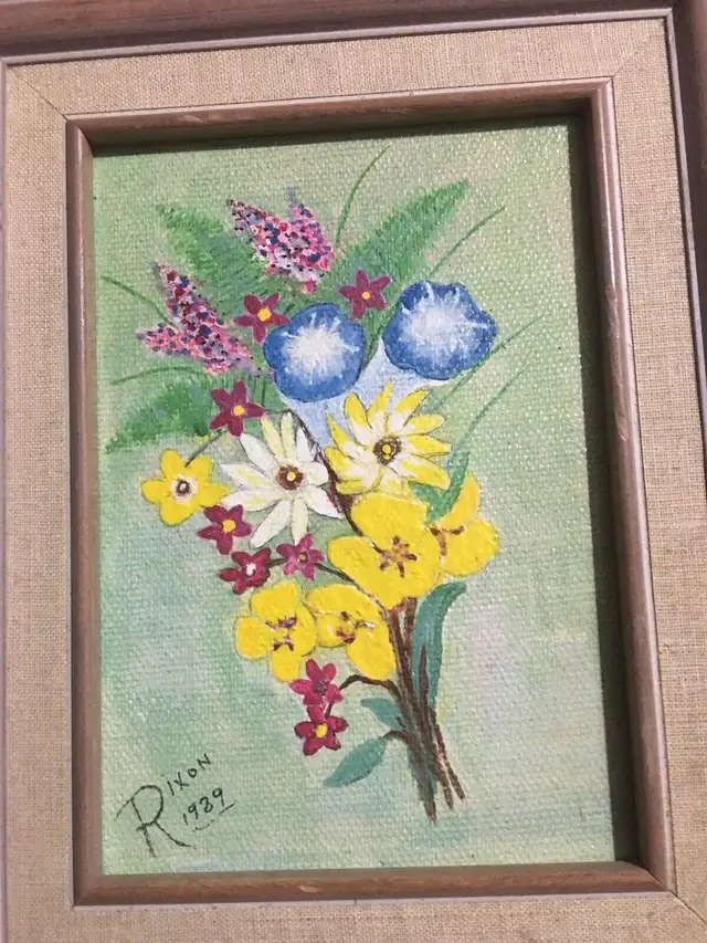 (Sold) Bouquet of flowers oil paintings in Arts & Collectibles in Ottawa - Image 3