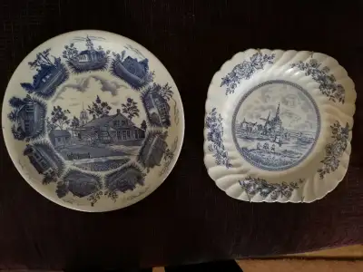 Blue collector plates, View more