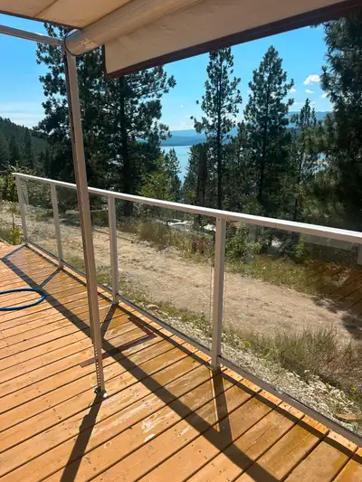 Deck railing glass panels only, View more