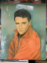 Affiche Elvis Presley - Années 60s - Rare et 45 Tours