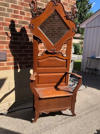 Beautiful Antique Hall Tree, View more