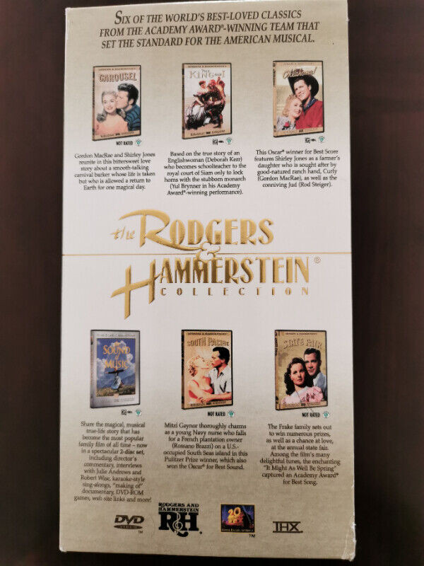 The Rodgers & Hammerstein Collection 6 DVD films bonus features in CDs, DVDs & Blu-ray in Markham / York Region - Image 2