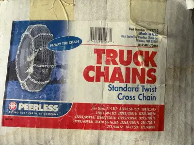 Tire Snow Chains “Brand New” 15”, 16”, 16.5”, 17” and 20”, View more