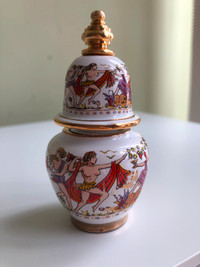 Vintage Greek Perfume Miniature empty ceramic bottles,