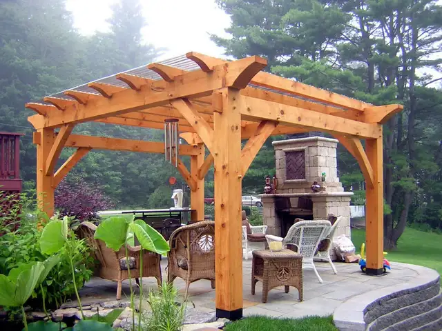 Timber Gazebo Cabana Poolhouse Outdoor kitchen in Patio & Garden Furniture in Barrie - Image 7