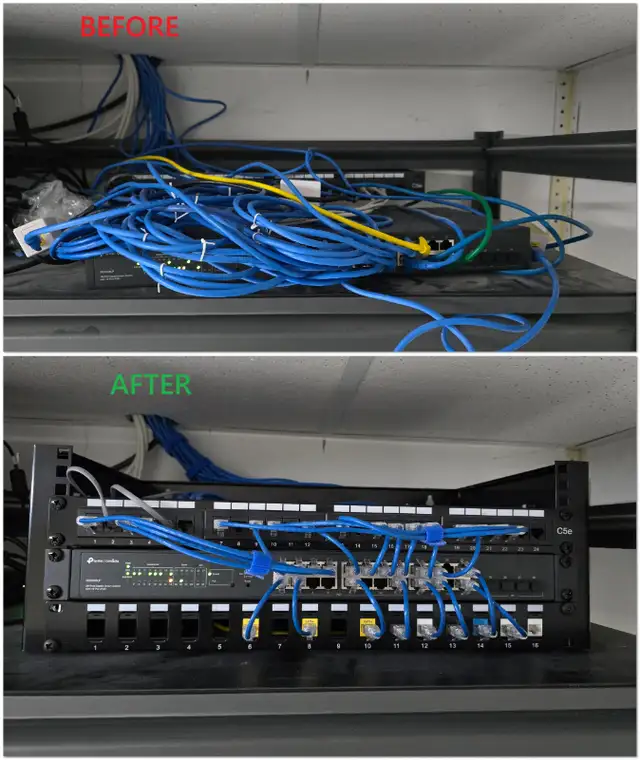 Rack / Network / Server Rooms Cable Cleanup - GTA64840199213443120
