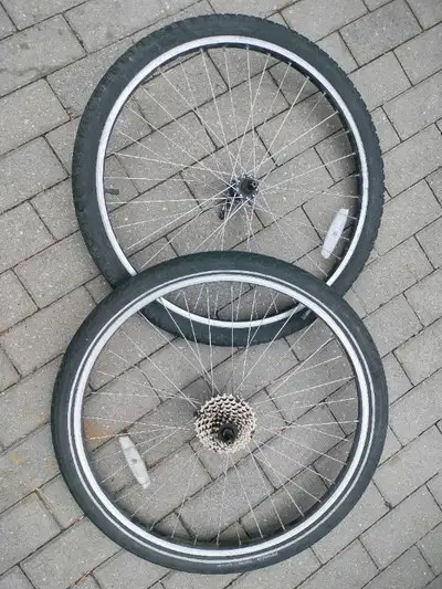 Front + Rear Bicycle Wheels | 8-speed Casette | Quick-Release, View more