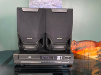 Goldstar compact disc DVD player with Panasonic speakers