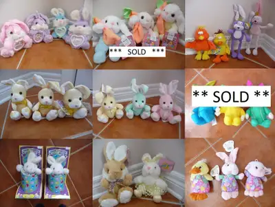 Variety of New Plush Easter Bunnies & Critters To Choose From, View more