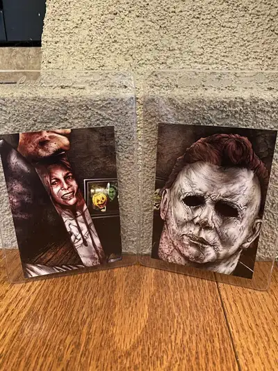 Brand new in protective sleeves. Never removed. Guaranteed mint condition. This 2 card matching set...