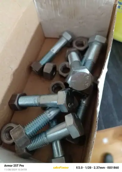 Hardware Hexagon cap Bolts 5/8 3" grade 5 x9 pieces, View more